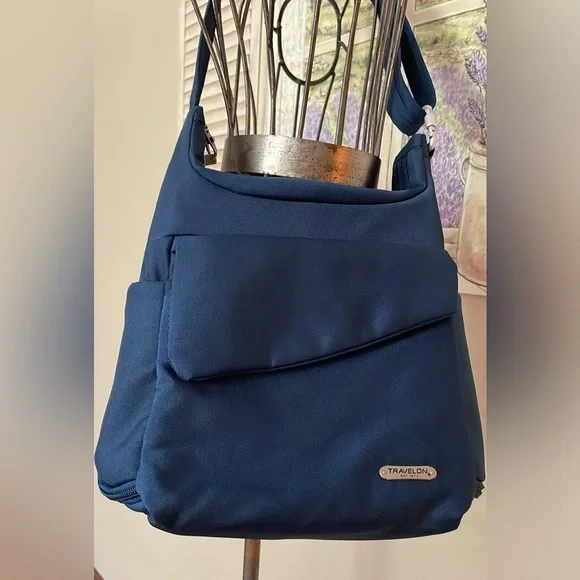 Travelon Midnight Blue Anti Theft Crossbody - Picture 2 of 15